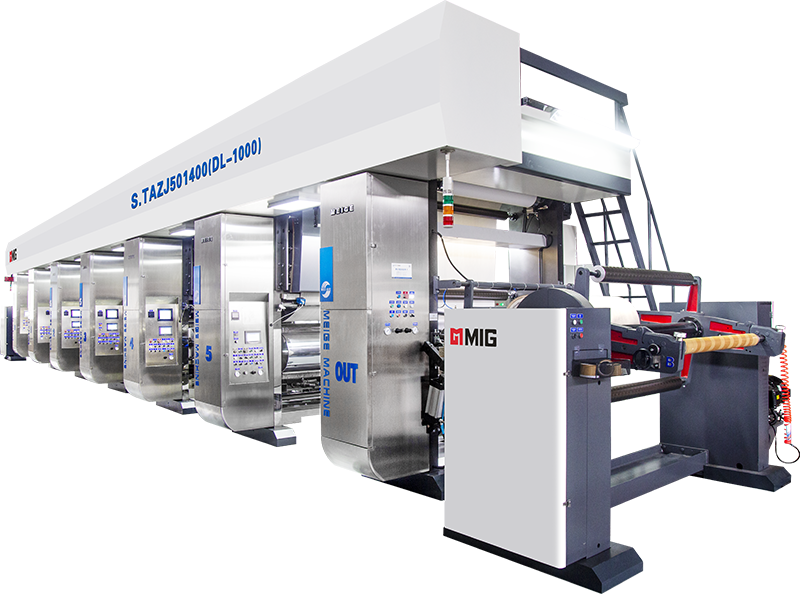 美格机械S.TAZJ501400（DL-1000A）装饰纸大版径(大单元)电子轴凹版印刷机